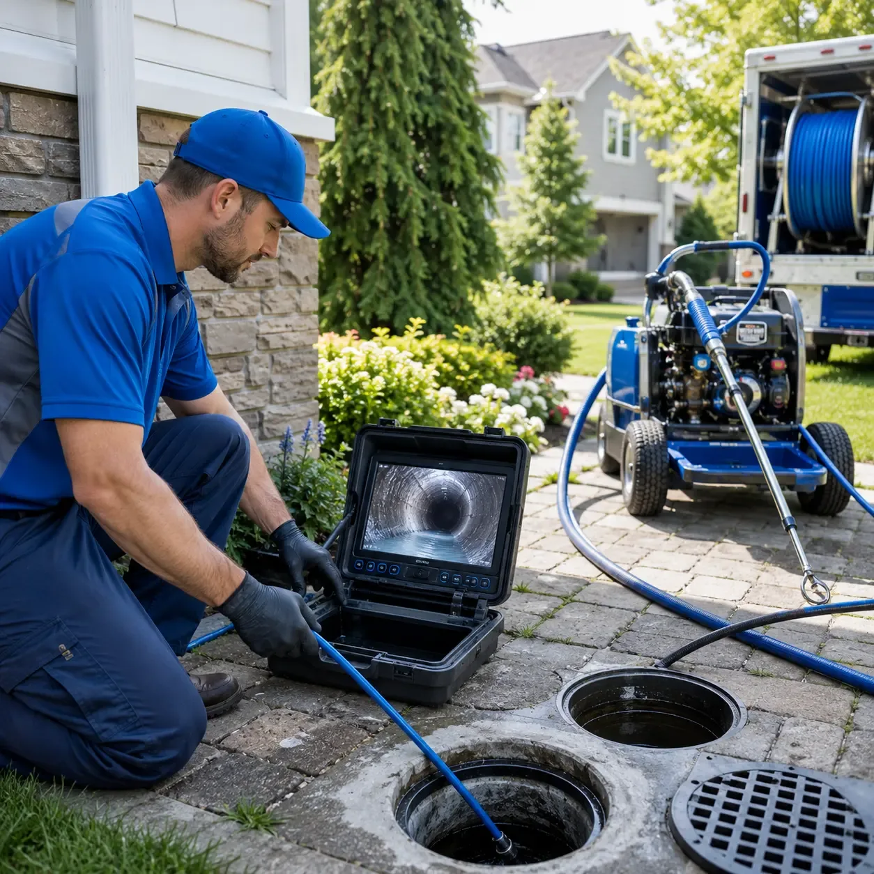 Outdoor drain cleaning professionals serving Tina, MO