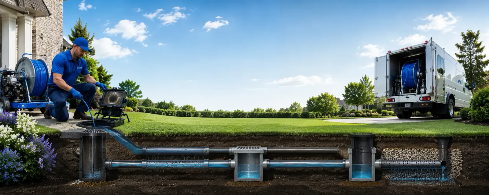 Outdoor drain cleaning information for Tina, MO
